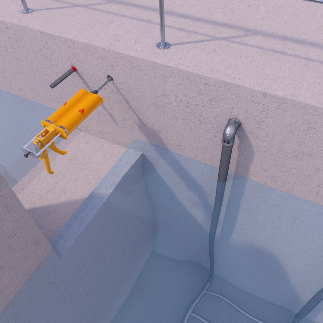 ADHESIVO EPÓXICO PARA ANCLAJES SIKA ANCHORFIX-3001(AB) PE CTR600ml - Imagen 2