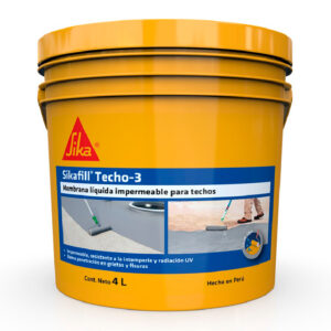 IMPERMEABILIZANTE DE TECHOS Y TERRAZAS SIKAFILL TECHO-3 GRIS 4L