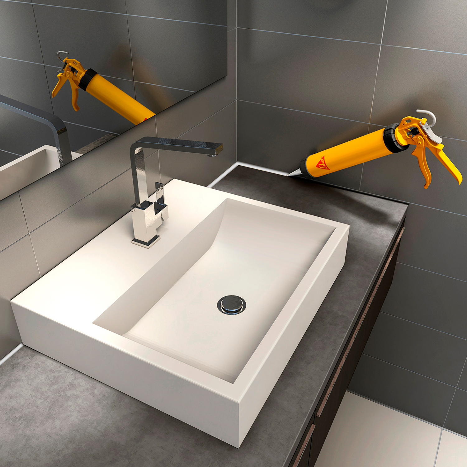 SILICONAS PARA BAÑOS Y COCINAS SANISIL 280ml SIKA - Imagen 7