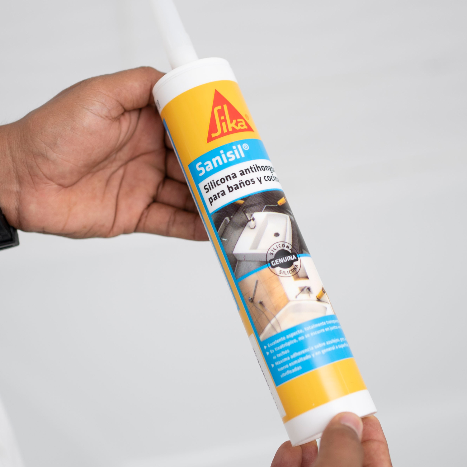 SILICONAS PARA BAÑOS Y COCINAS SANISIL 280ml SIKA - Imagen 9