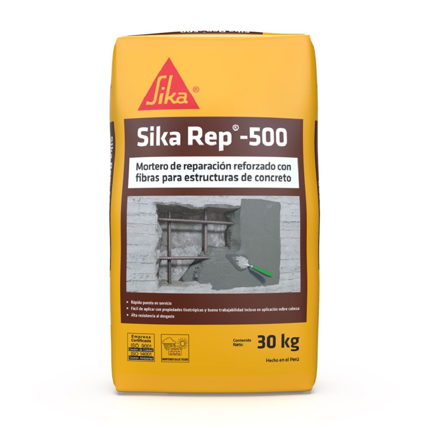 MORTERO DE REPARACION PARA ESTRUCTURAS DE CONCRETO SIKA REP 500 30kg