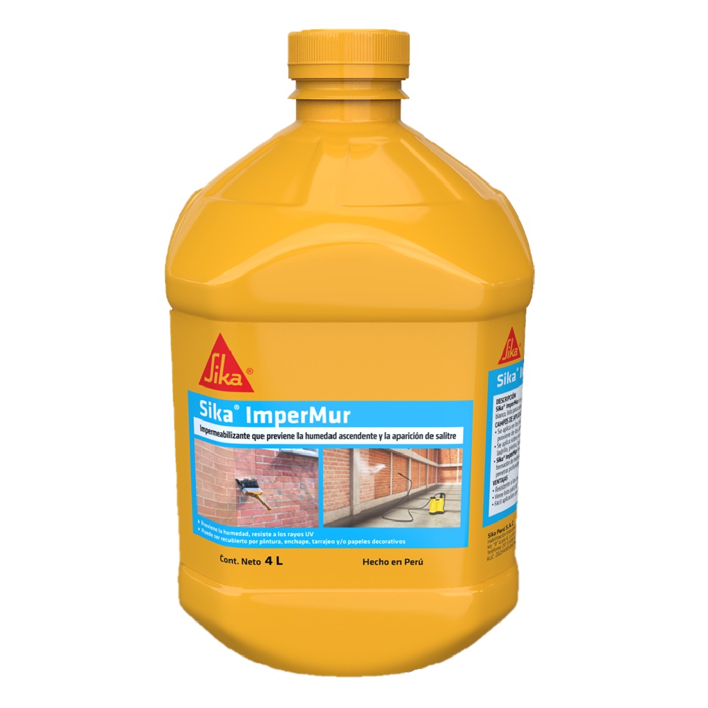 RESINA CONTRA LA HUMEDAD Y SALITRE SIKA IMPERMUR 4L - Imagen 5