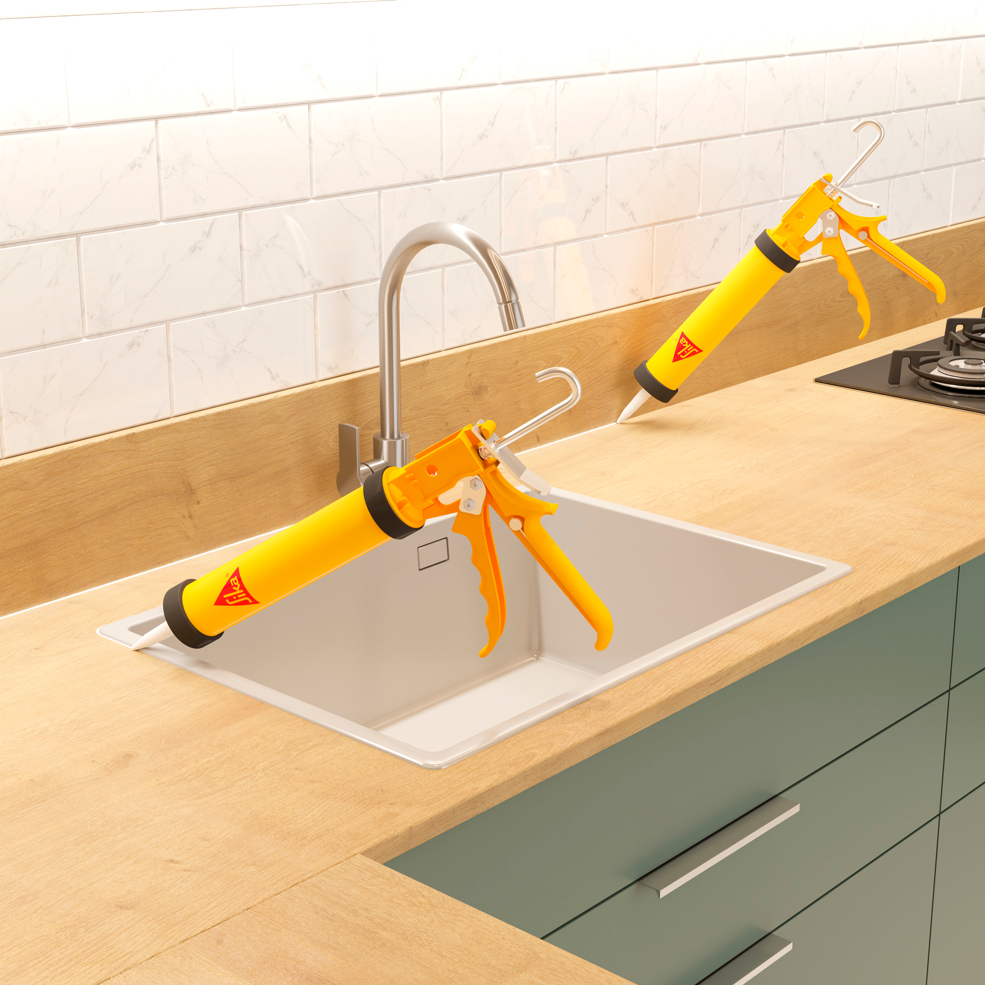 SILICONAS PARA BAÑOS Y COCINAS SANISIL 280ml SIKA - Imagen 3