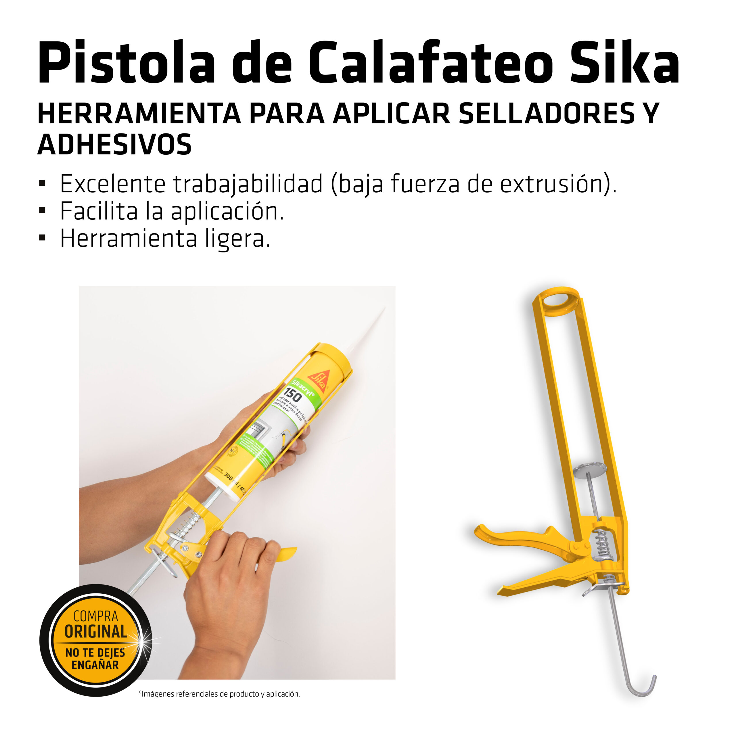 PISTOLA APLICADORA PARA SILICONA SIKA - Imagen 5