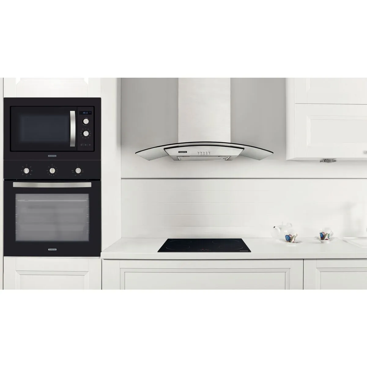 Campana de pared Tramontina de acero inoxidable y vidrio templado de 90 cm y 220 V - Imagen 3