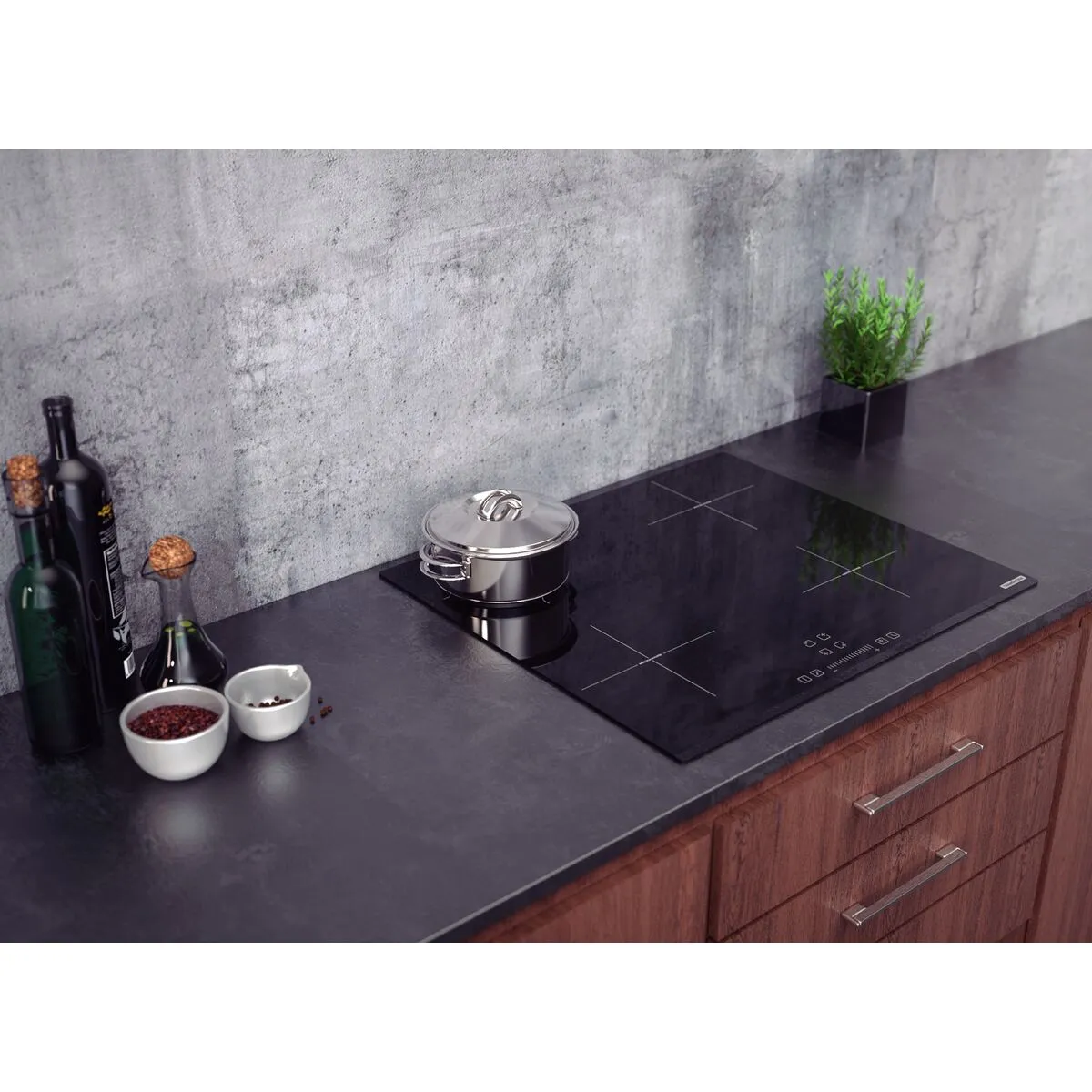 Cocina Empotrable Tramontina por inducción con 4 zonas de calentamiento y mando Touch - Imagen 2