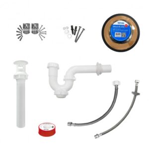 JUEGO DE ACCESORIOS PARA INSTALACIÓN BÁSICO 1/2 BAÑO