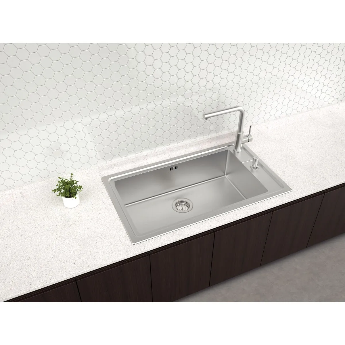 Lavadero de Empotrar Tramontina Square 86 50x86 cm - Imagen 2