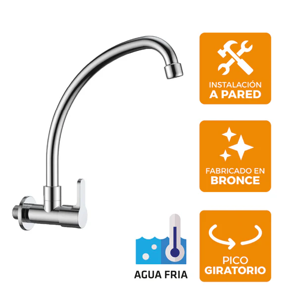 Llave P/Cocina Pared-3062 Aleta 1 Nuevo Estilo -Fratelli - Imagen 2