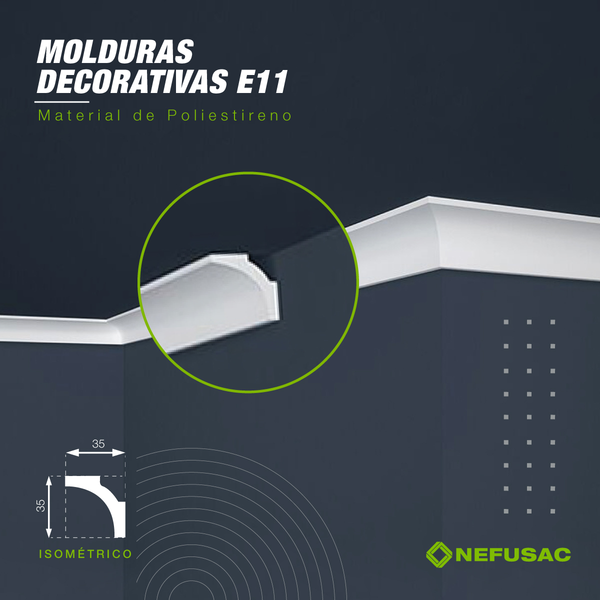 Moldura decorativa E11