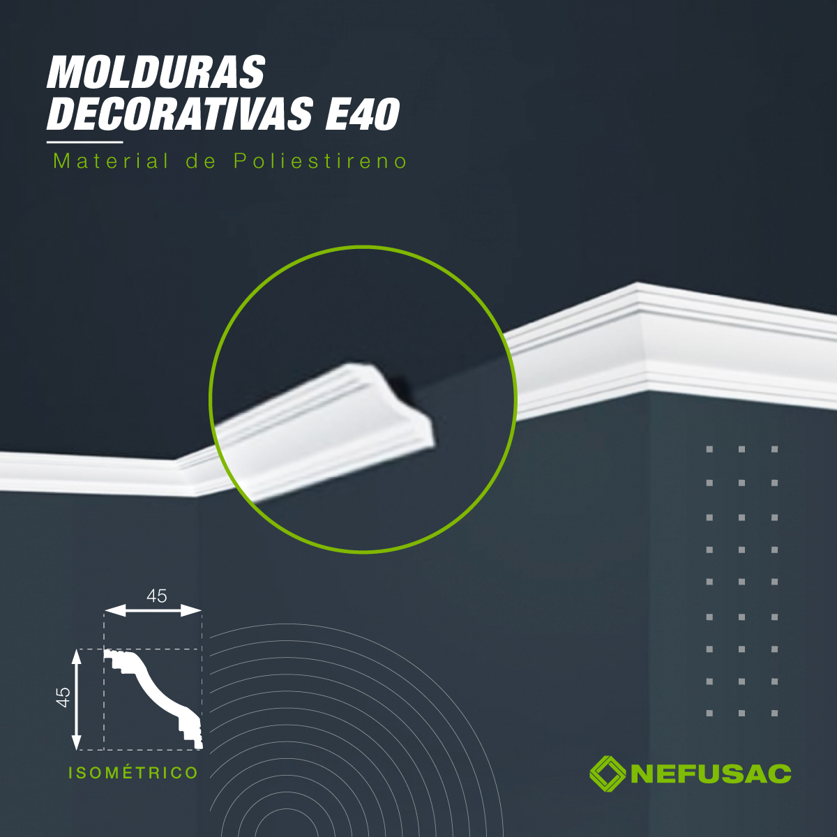 Moldura decorativa E40